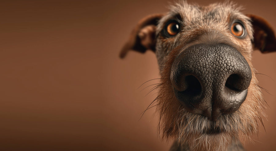Hundeschnauze mit Nase frontal
