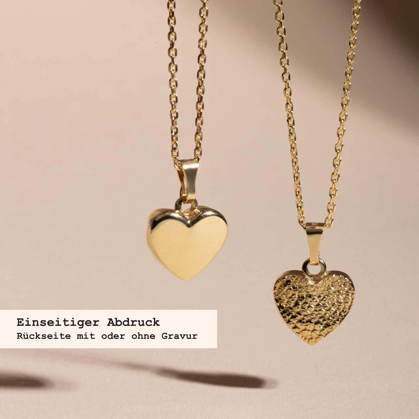 Finger- & Tierabdruck | Halskette "herz"
