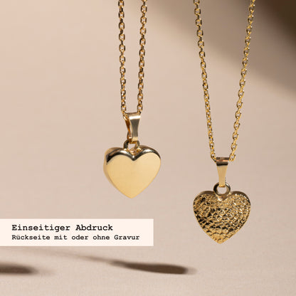 Finger- & Tierabdruck | Halskette "herz"