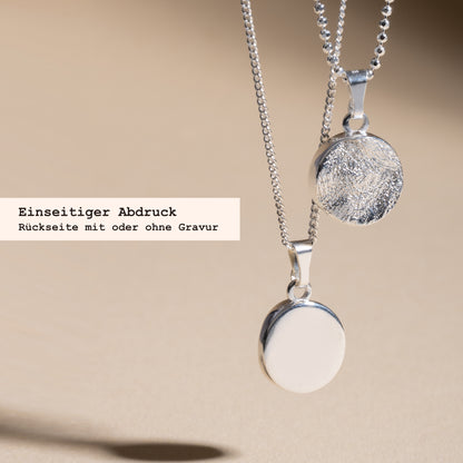Finger- & Tierabdruck | Halskette "rund"