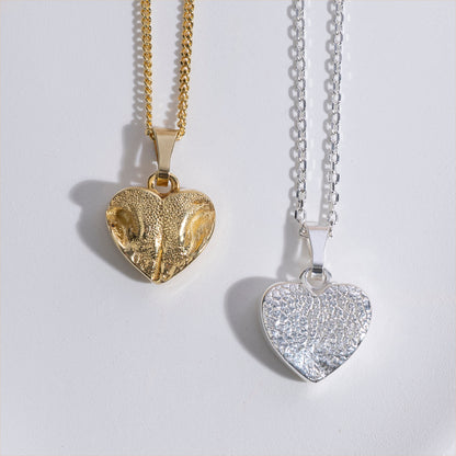 Finger- & Tierabdruck | Halskette "herz"